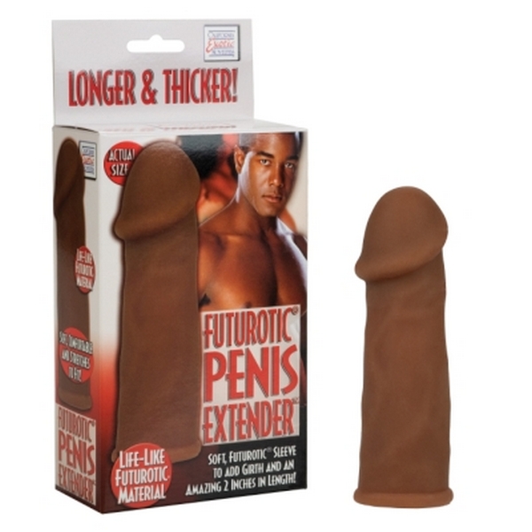 Navlaka za penis, 14 x 4cm, smeđa - Futurotic Penis Extender
