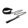 Ogrlica od vinila s povodcem - Sinful Black_1 Sinful Collar Black