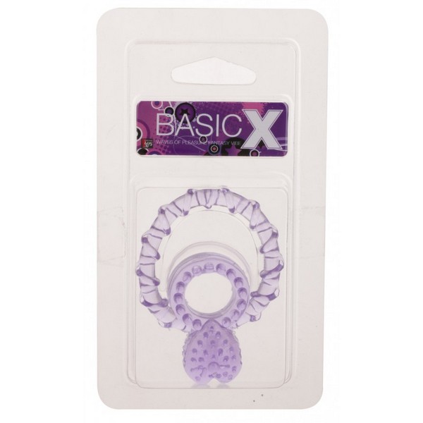 Prsten za penis i testise sa stimulatorom za klitoris - Basic X