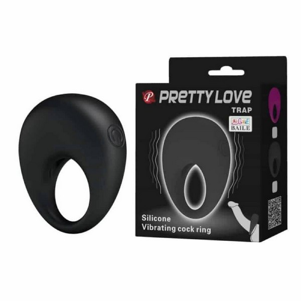 Prsten za penis s vibratorom + baterije - Pretty Love Trap