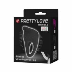 Prsten za penis s vibratorom i stimulatorom klitorisa - Pretty Love Thimble