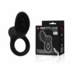 Silicone penis ring with vibrator and stimulator - Pretty Love Cobra