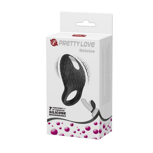 Silikonski prsten za penis s vibratorom - Pretty Love Heloise