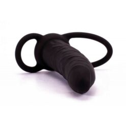 Strap-on s prstenima, 14x3,5cm - Silicone Fantasy Double Prober
