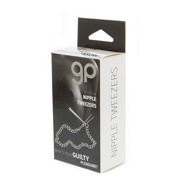 Štipaljke za bradavice podesive, povezane lančićem - GP Nipple Tweezers
