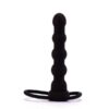 Strap-on s vibratorom i prstenima, 13x3,5cm - Vibrating Fantasy Double Prober