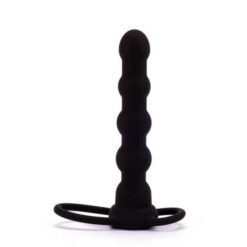 Strap-on s vibratorom i prstenima, 13x3,5cm - Vibrating Fantasy Double Prober