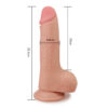 TPE dual density dildo, 21,3x4,4 cm - Skinlike Soft Dong_5 Skinlike Soft Dong Dual Density 19 cm Dildo