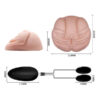 TPR masturbator with vibrator, two openings, 22.5x10 cm - Crazy Bull_7 Crazy Bull Men's Masturbator with Bullet Flesh