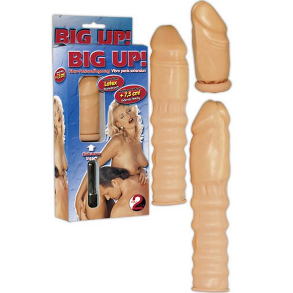 Navlaka za penis s vibratorom, 17 x 3,5cm - Big Up