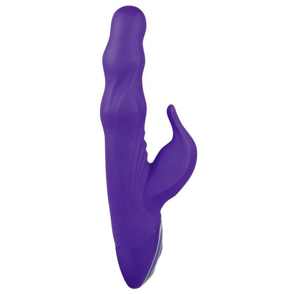 Vibrator sa stimulatorom klitorisa u obliku dupina, 20 x 2,7-3,2cm - Sweet Smile
