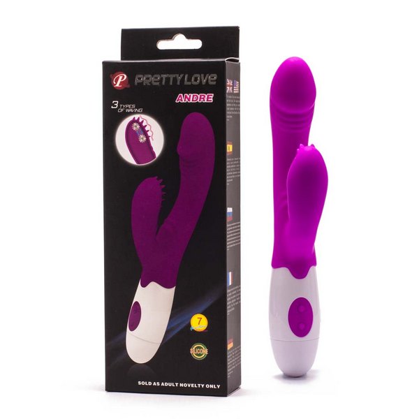 Vibrator za stimulaciju G-točke i klitorisa, 20,5 x 3,3cm - Pretty Love Andre