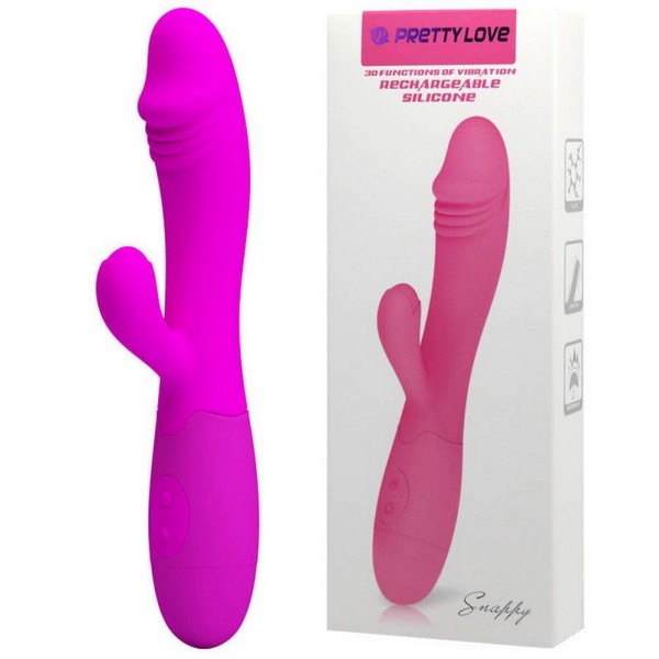 Vibrator sa stimulatorom za klitoris, 19,5 x 3,2cm - Pretty Love Snappy