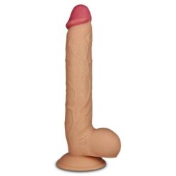 PVC dildo s testisima, 25,5 x 4,3cm - Legendary King-Sized