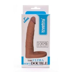 TPE dildo za dvostruku penetraciju, 17,8 x 3cm - Ultra Soft Double 3