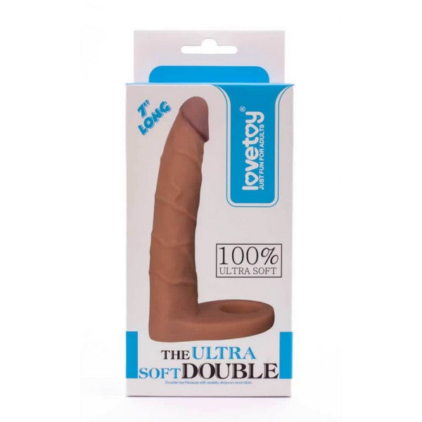 TPE dildo, 17,8 x 3cm, strap-on opcija - Ultra Soft Double 3