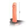Strap-on od gume s vibratorom, 20 x 3-4cm - Passionate 4 Rubber strap-on with vibrator, 20 x 3-4cm - Passionate
