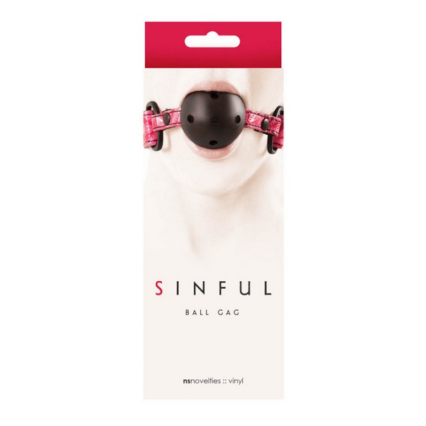 Ball gag s podesivim remenom - Sinful