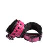 Leg cuffs, faux leather, chain-linked - Sinful