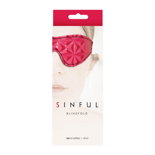 Maska za oči od vinila, ružičasta - Sinful
