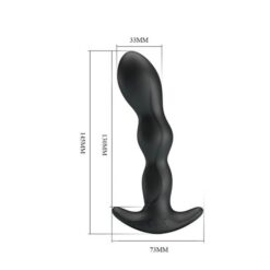 Analni stimulator s vibratorom, 15 x 3cm, USB punjenje - Pretty Love