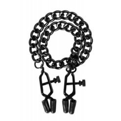 Štipaljke za bradavice, metalne, podesive, povezane lančićem - Guilty Pleasure