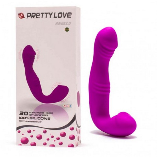 Dvostrani vibrator, 18,7x3,7cm, 30 brzina i vibracija - Pretty Love Angelo