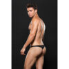 BACE062BLK-B Men's Lowrise Zip Tanga