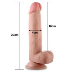 Dildo Sliding Skin Dual Layer Dong 20 cm