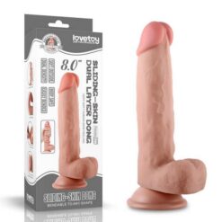 Dildo Sliding Skin Dual Layer Dong 20 cm