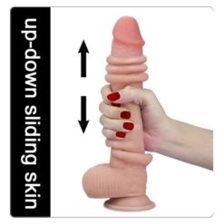 Dildo Lovetoy Sliding Skin Dual Layer Dong 22,9 cm