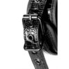 21867-5 Blaze Croco Black Leg Cuffs