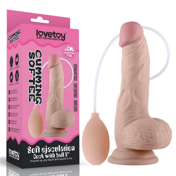 Lovetoy Cumming Softee Soft Ejaculation Cock With Ball Flesh