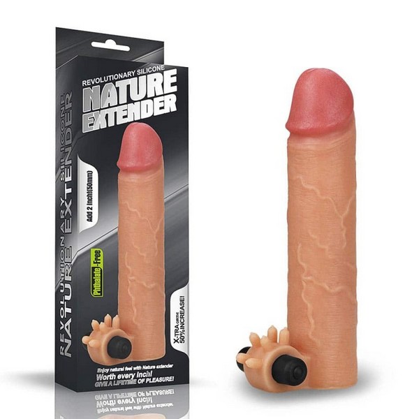Silikonska navlaka za penis, dužina 19,3cm, promjer 3cm - Lovetoy Nature Extender