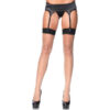 baroque-cuban-heel-stocking-nude-black-o-s (1) Čarape samostojeće Leg Avenue Baroque Cuban Heel