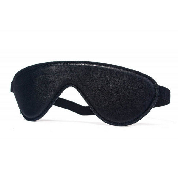Maska za oči Blindfold Lamb Leather Black