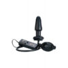 Fanny Hills Inflatable Black Butt Plug with vibe