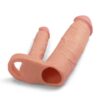add-2-double-penis-sleeve1 Pleasure X-Tender Add 2" Double Penis Sleeve