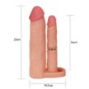 add-2-double-penis-sleeve3 Pleasure X-Tender Add 2" Double Penis Sleeve