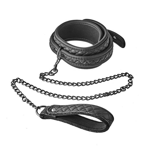 Ogrlica s povodcem Blaze Diamond Black