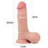 78-sliding-skin-dual-layer-dong-whole-testicle Dildo Sliding Skin Dual Layer Dong 19.5 cm